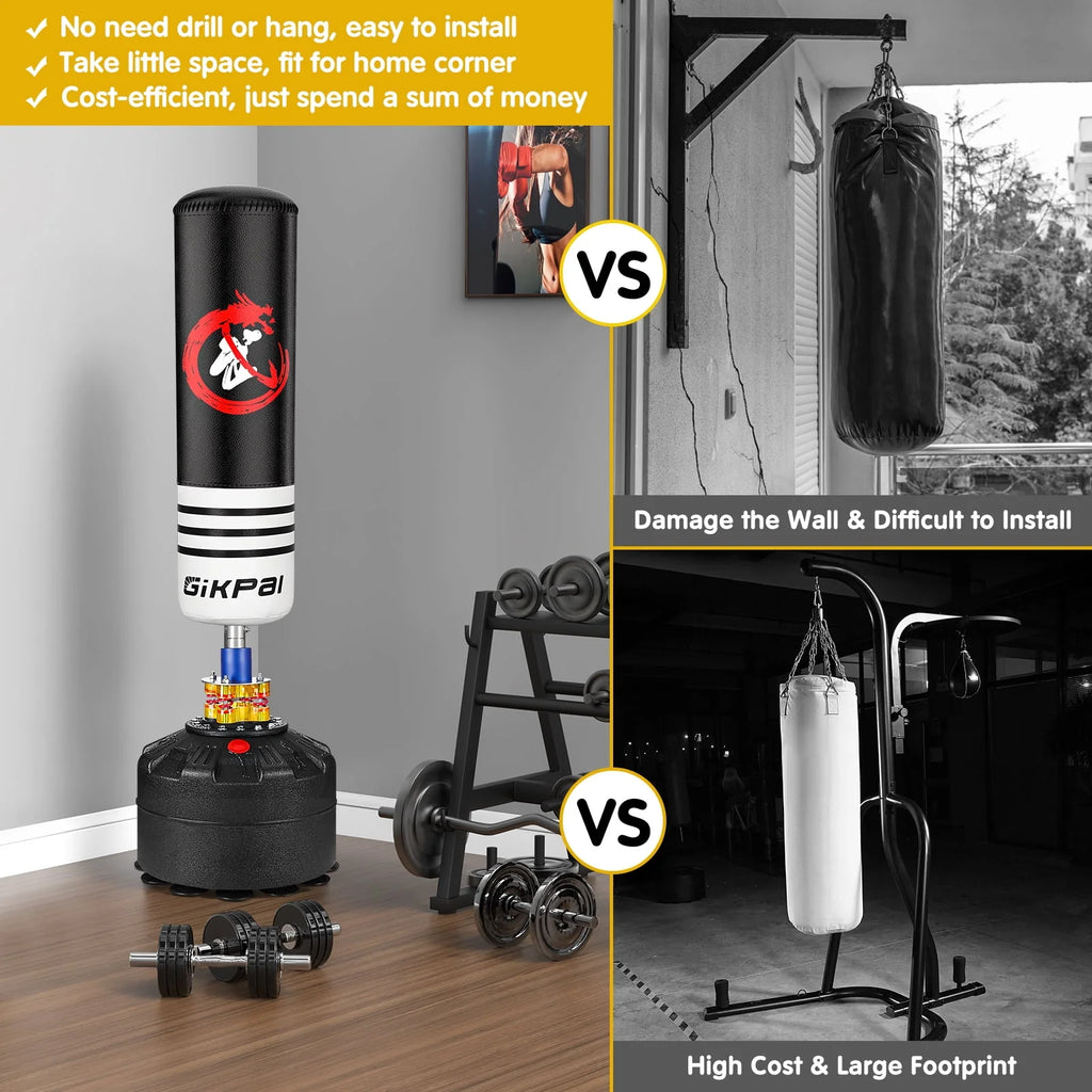 69'' 182lbs Freestanding Punching Bag with Stand R877828