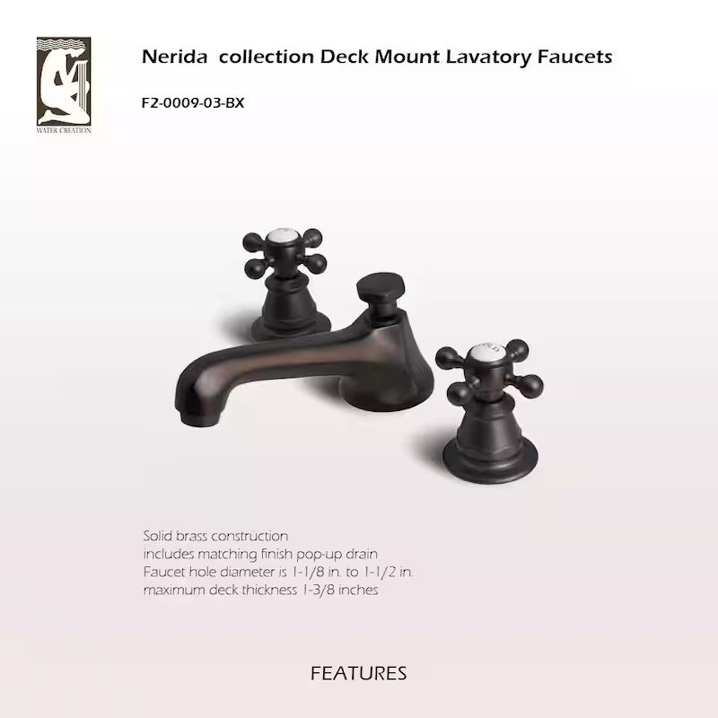 2-Handle Widespread Bathroom Faucet with Pop-Up Drain G894835