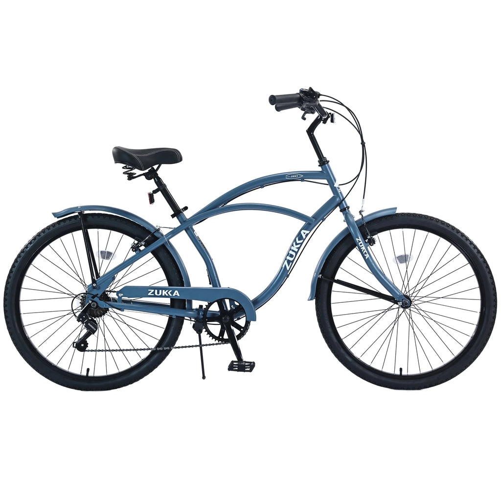 Mint Green 7 Speed Steel Frame Beach Cruiser Bike I19195
