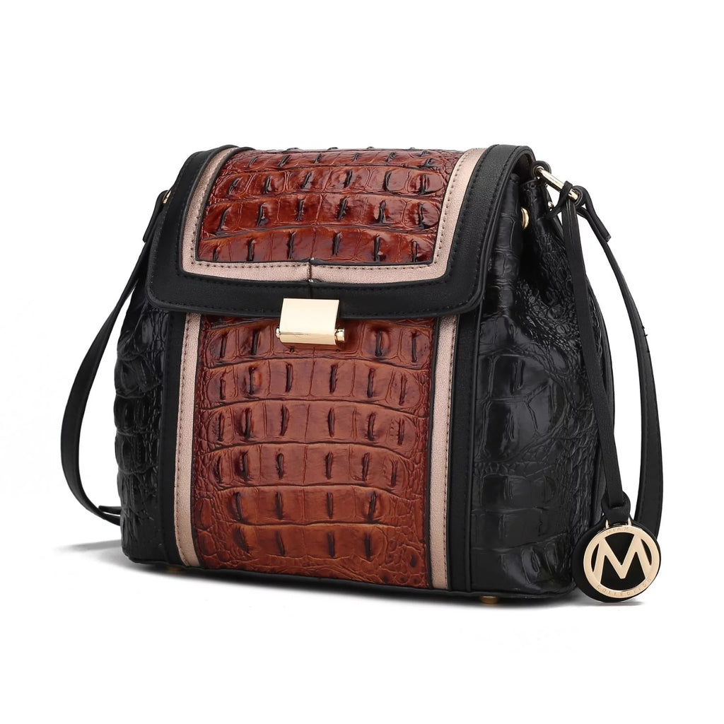 Brown Vegan Leather Shoulder Bag K818