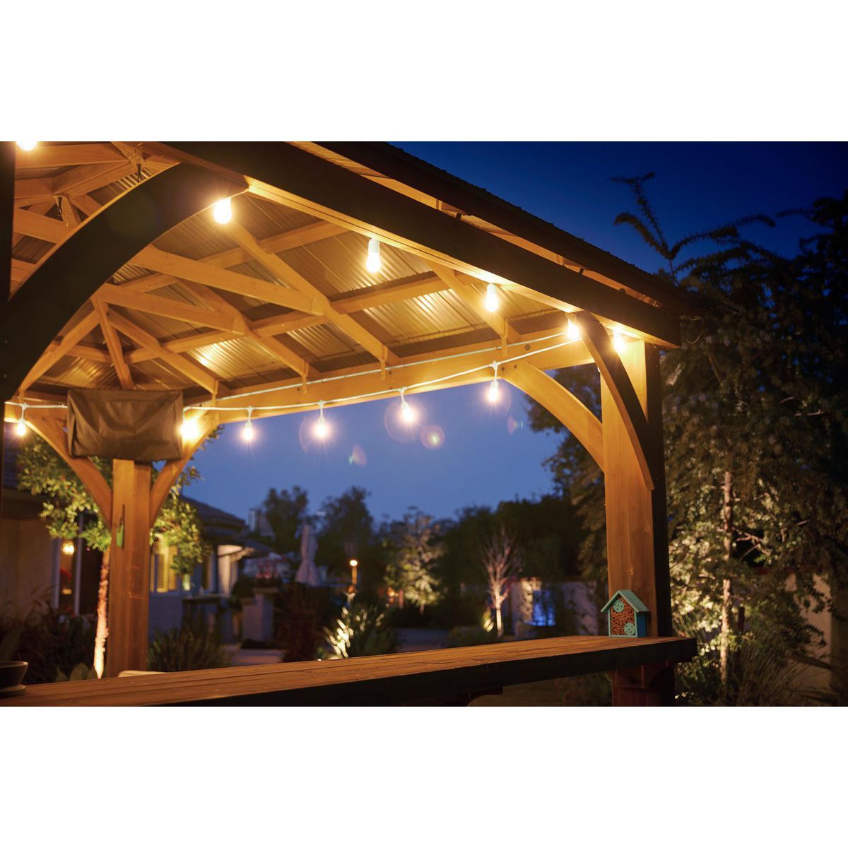 24 ft. White LED Outdoor String Lights T68565