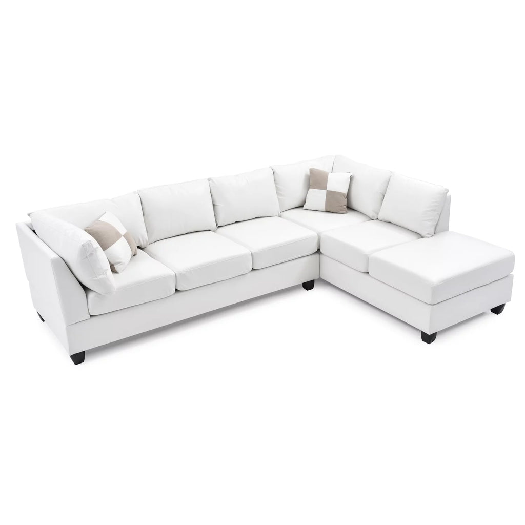 White Sectional F69898