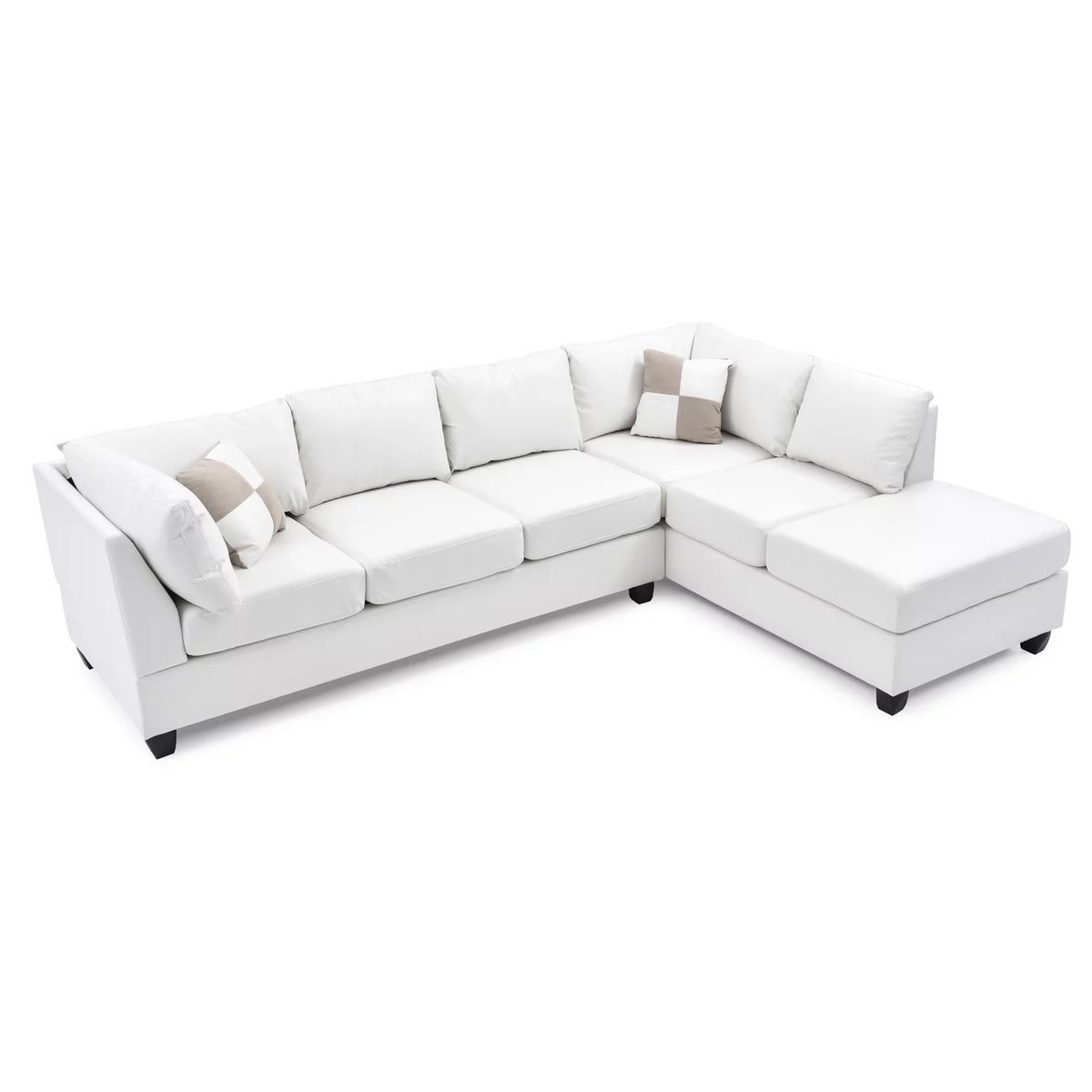 White Sectional F69898
