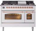 White Dual Fuel Natural Gas Range I8128