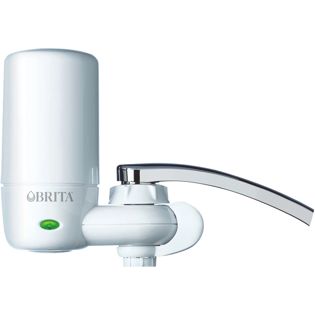 White Faucet Mount Water Filter S3812