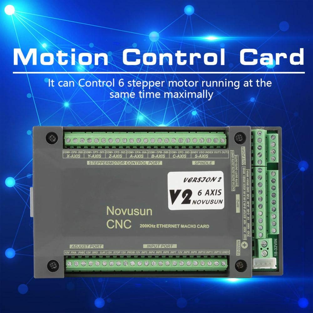 6 Axis MACH3 Stepper Motor Driver Control Module V601084