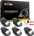 5X Cab Marker Light LED Roof Running Light Black Lens White 12LED Pack of 2 T888