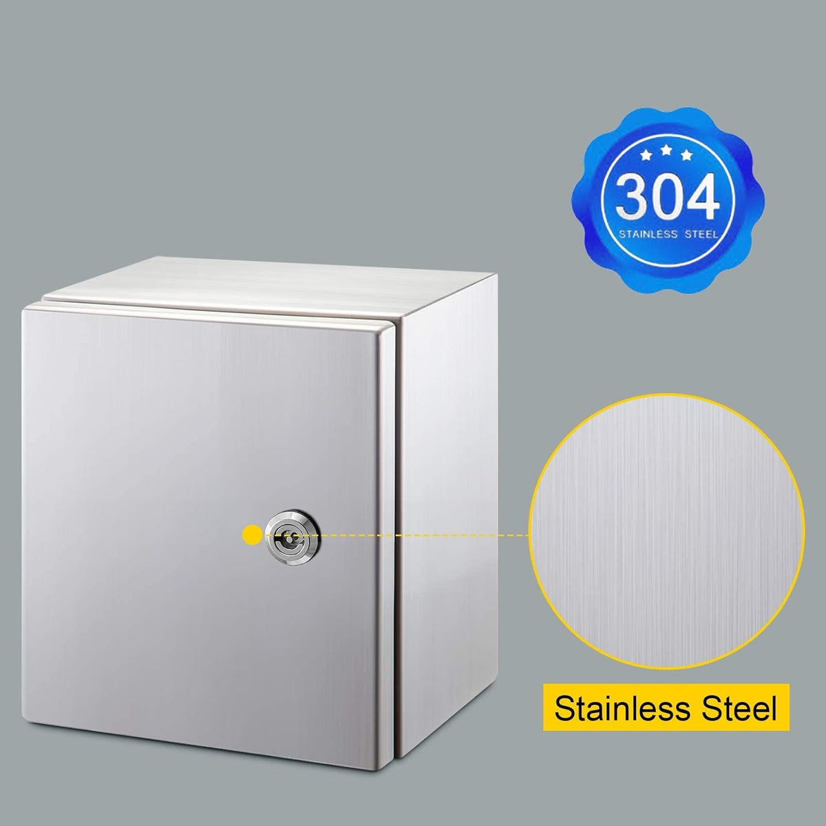 16 x 16 x 8'' NEMA 4X Steel Electrical Enclosure V3543