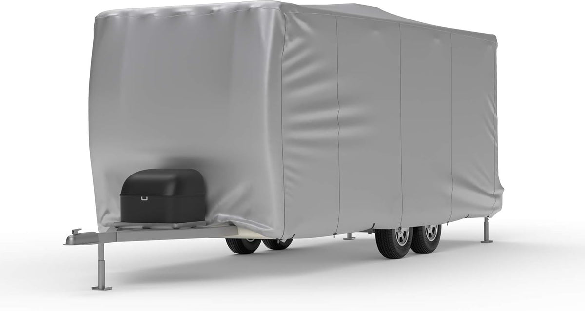 Weatherproof RV Cover for 32.5' - 35.5' Travel Trailer with Fleece Lining D148