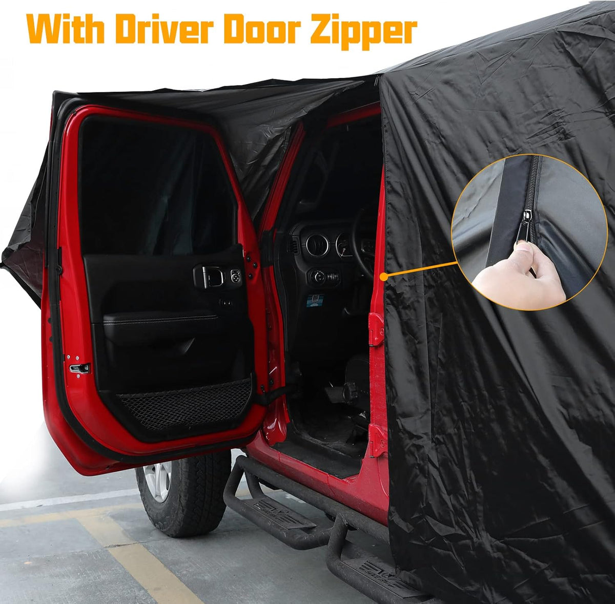 4 Door Full Car Cover with Driver Door Zipper L90829