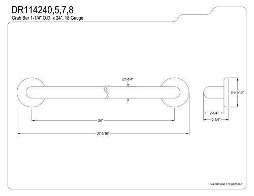Black Decorative Grab Bar H96276