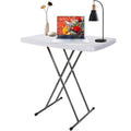 Portable Folding TV Tray Table White 30 Inch O812753