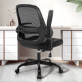 Black Office Chair with Flip-up Armrests S8700