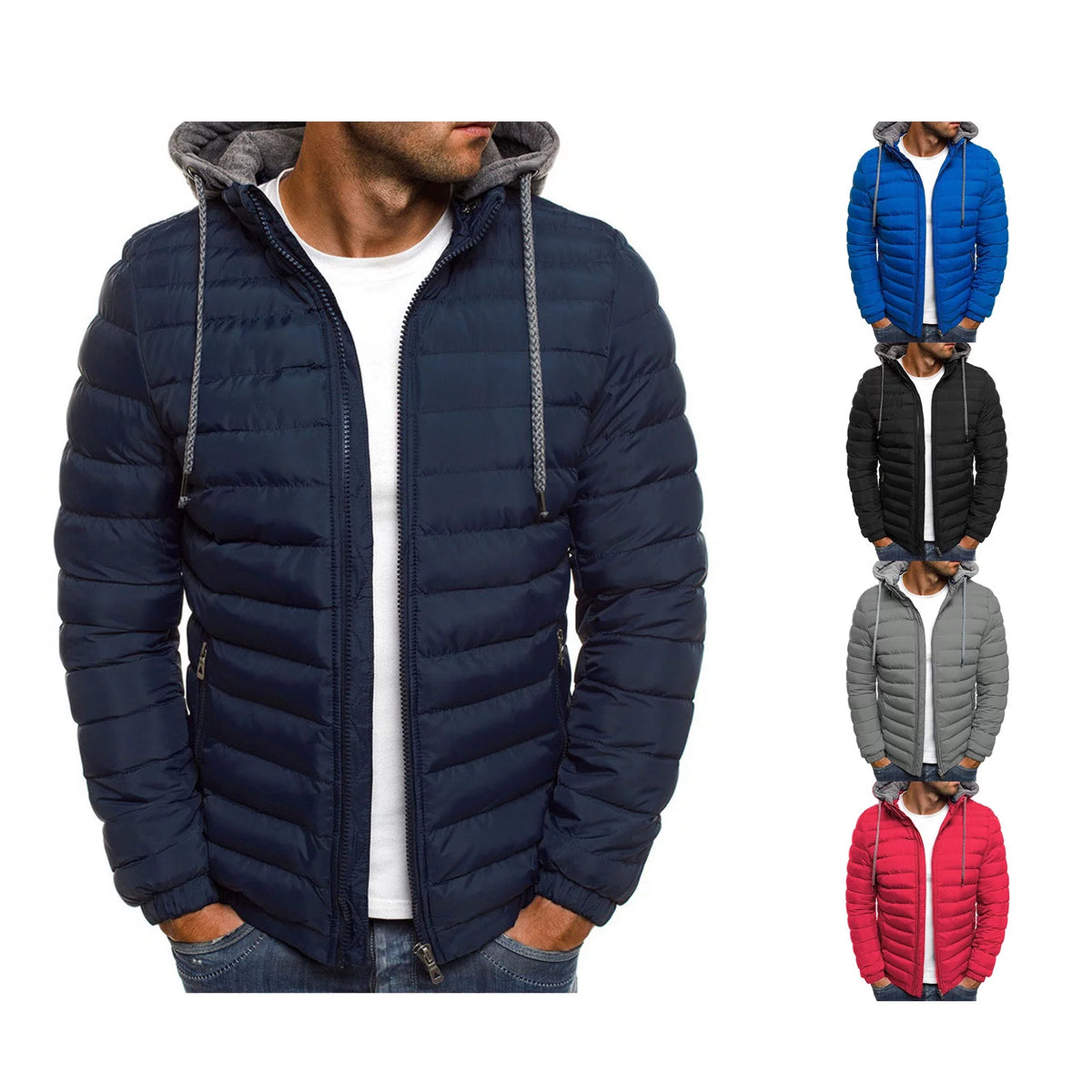 Lightweight Hooded Zip Up Jacket R687