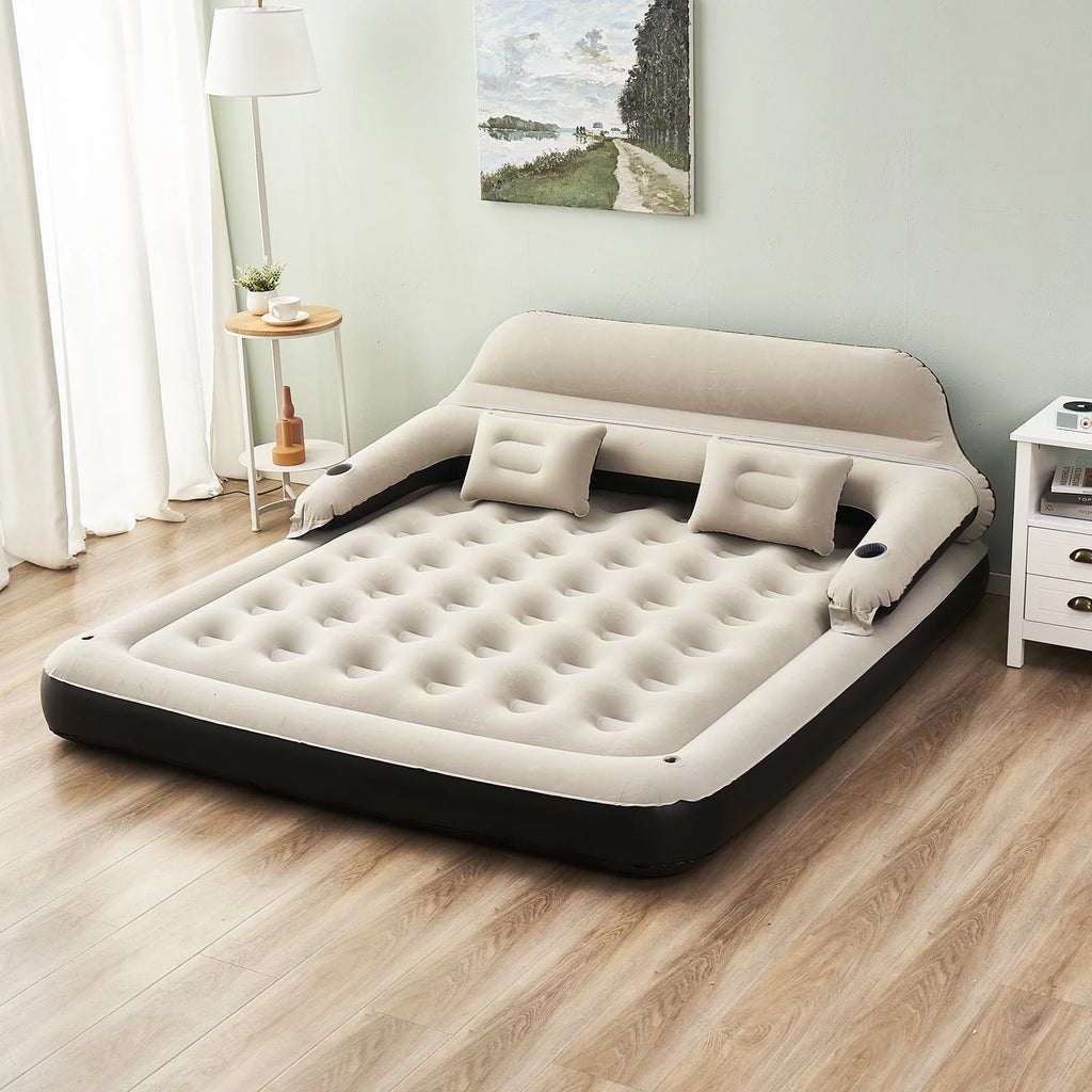 King Size Air Mattress with Headboard A8131
