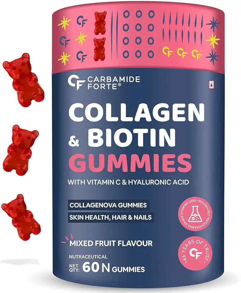 Collagen & Biotin Gummies 60 Gummies Mixed Fruit Flavour F73593
