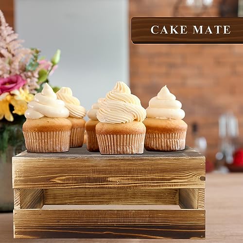 4 Pieces Wood Cupcake Display Stand Risers D496