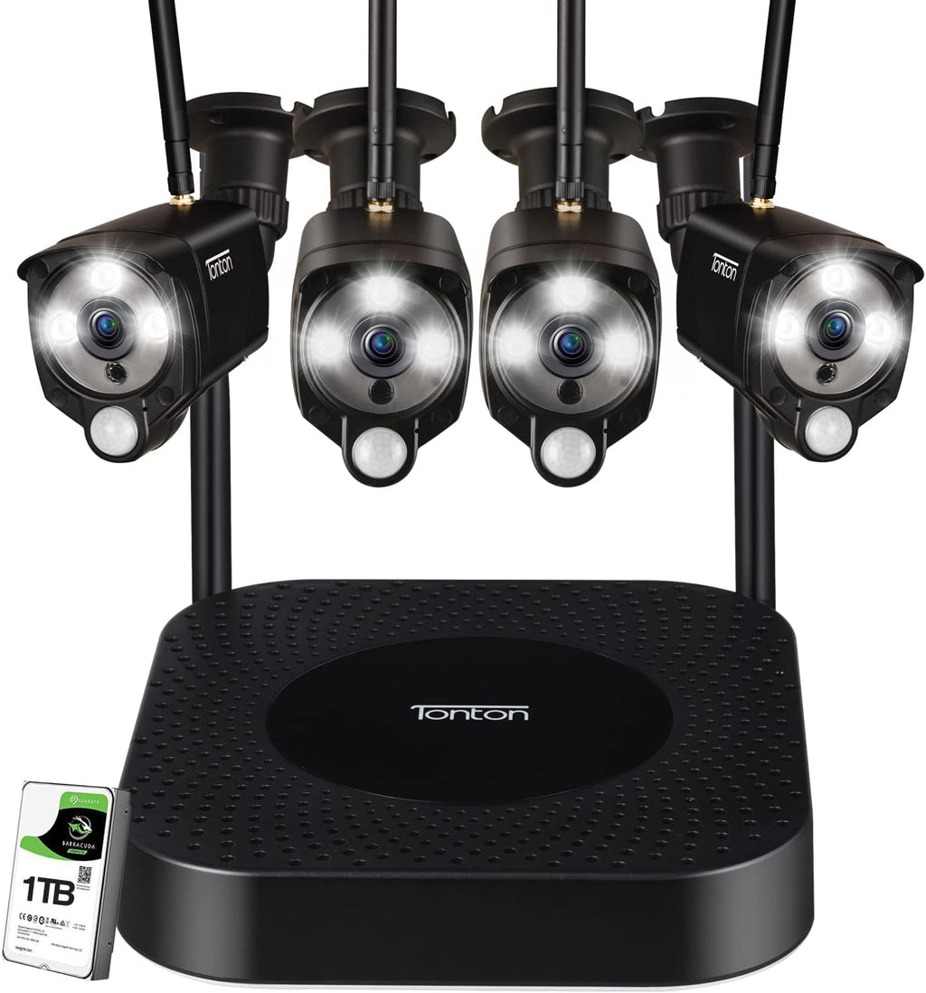 8CH 5MP Wireless Security Camera System with 2TB HDD and 8PCS 3MP Outdoor Bullet Cameras Y90492