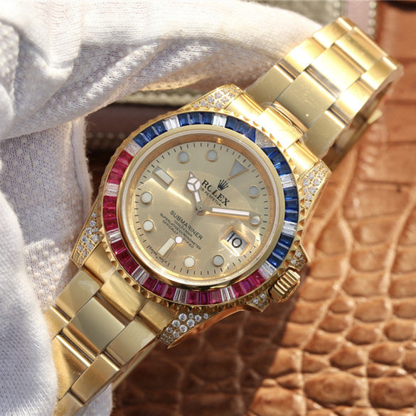 Golden Blue Red Diamond 40mm U73178
