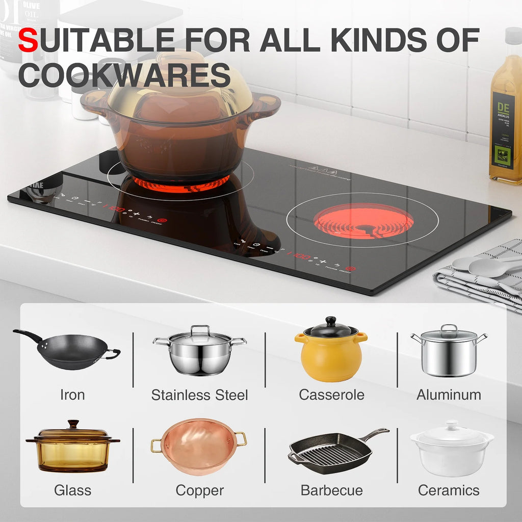 24 Inch 2400W Electric Ceramic Cooktop V190792