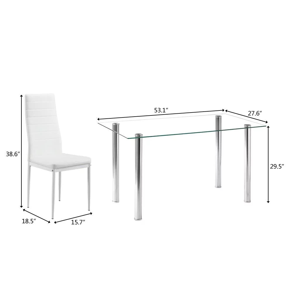 7 Piece Dining Table Set with 6 Chairs S4435