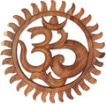 Brown Hand Crafted Suar Wood Relief Panel I63343