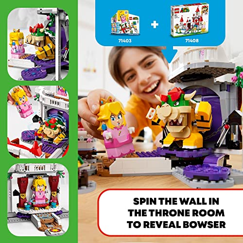 Buildable Game Toy with Time Block Plus Bowser and Toadette Figures R6539
