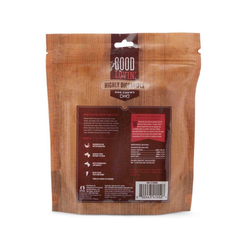 Highly Digestible Rawhide Rolls for Dogs W84471