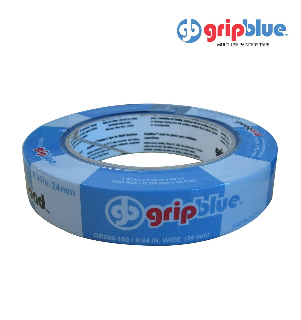 Blue Painters Tape 0.94/24mm x 60 yds Case of 36 Rolls Crepe Paper Masking Tape T450