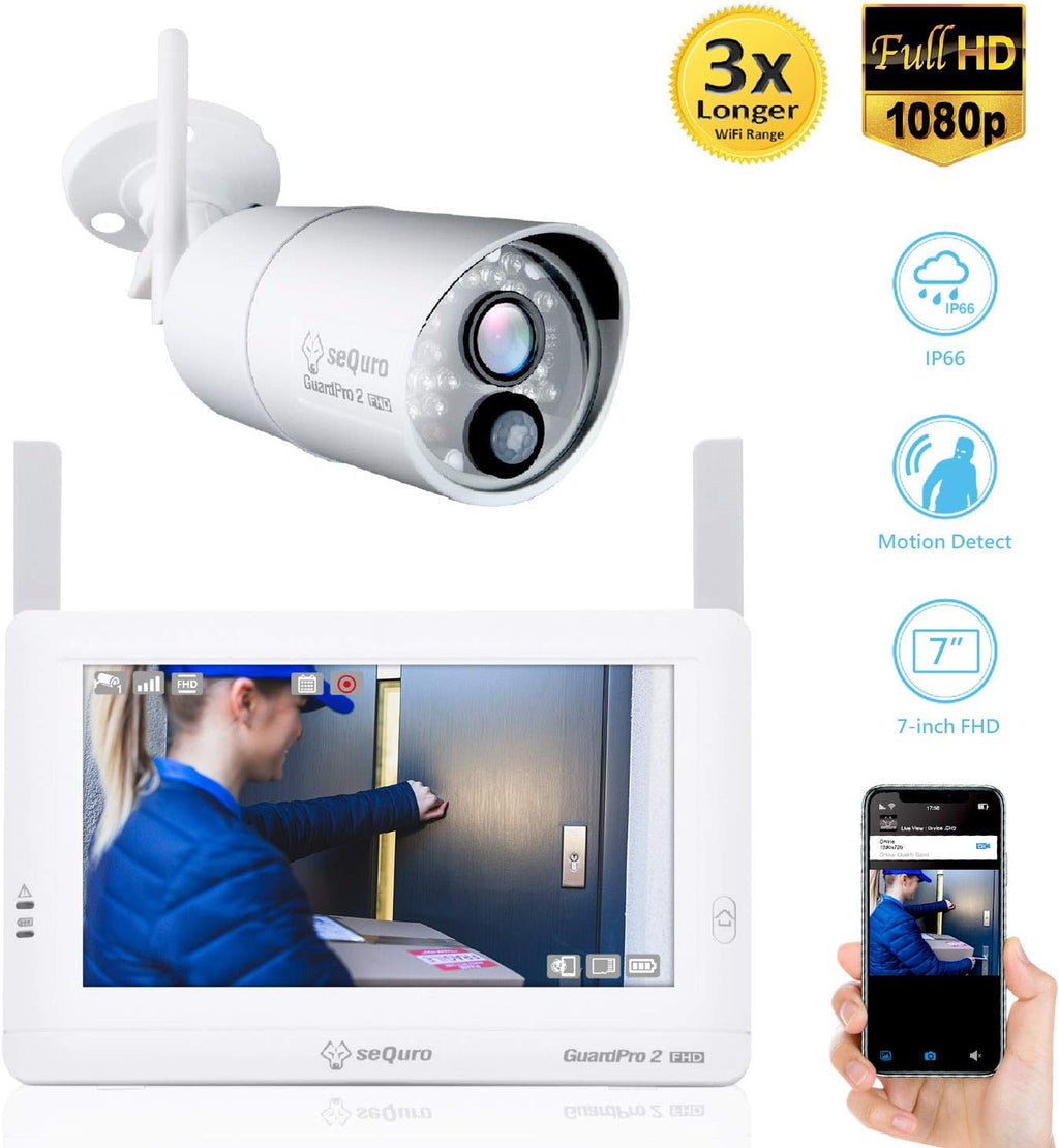 Wireless Security Camera System with Monitor B77550