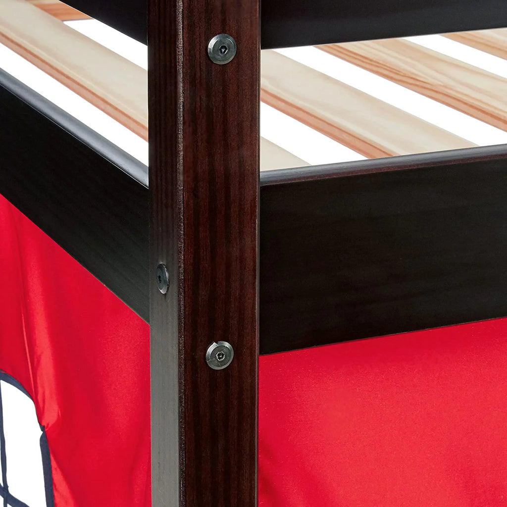 Wood Bunk Bed with Storage N437082