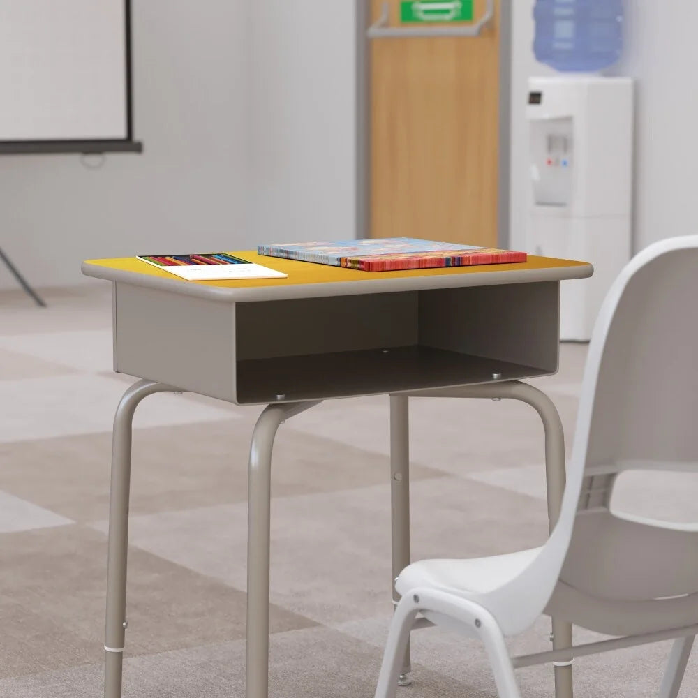 Student Desk with Open Front Metal Book Box M62886