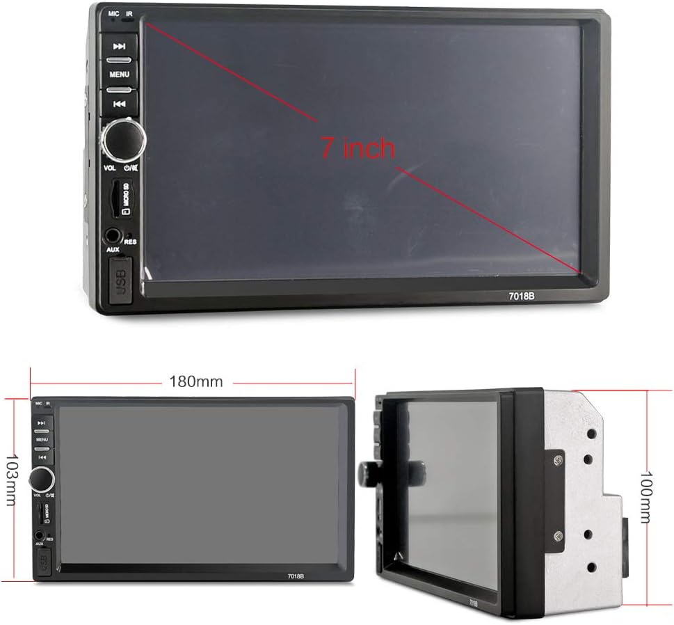 Double Din Car Stereo with Bluetooth & Rear-View Camera L675