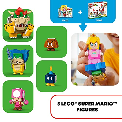 Buildable Game Toy with Time Block Plus Bowser and Toadette Figures R6539