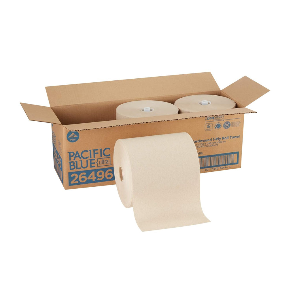 White Recycled Paper Towel Rolls B585