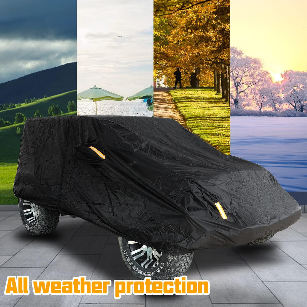 4 Door Full Car Cover with Driver Door Zipper L90829