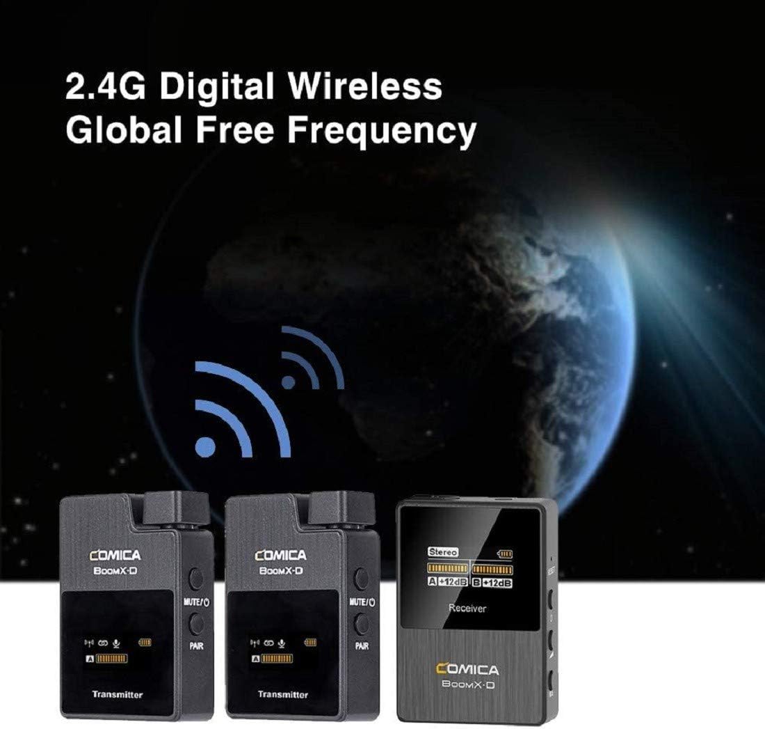 2.4G Wireless Lavalier Microphone System with Lapel Clip Mics B997