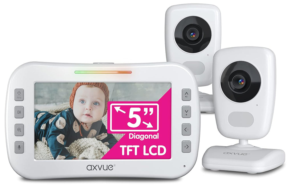 Video Baby Monitor 5 Screen 2 Cam Auto Night Vision X667770