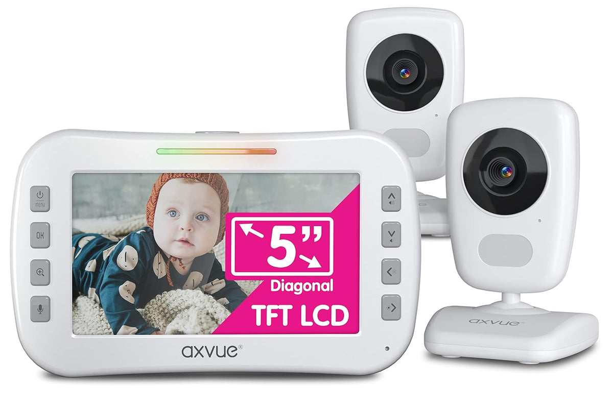 Video Baby Monitor 5 Screen 2 Cam Auto Night Vision X667770