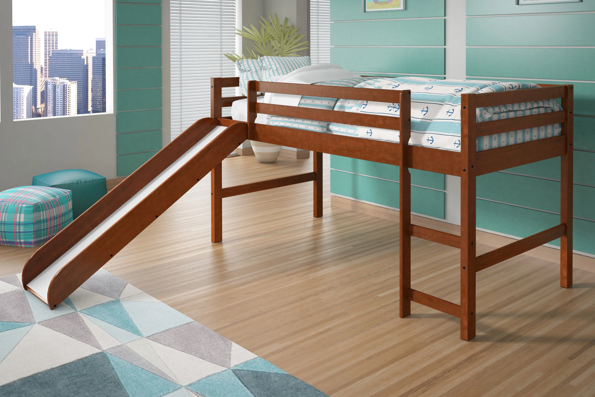 Twin Solid Wood Low Loft Bed E9900