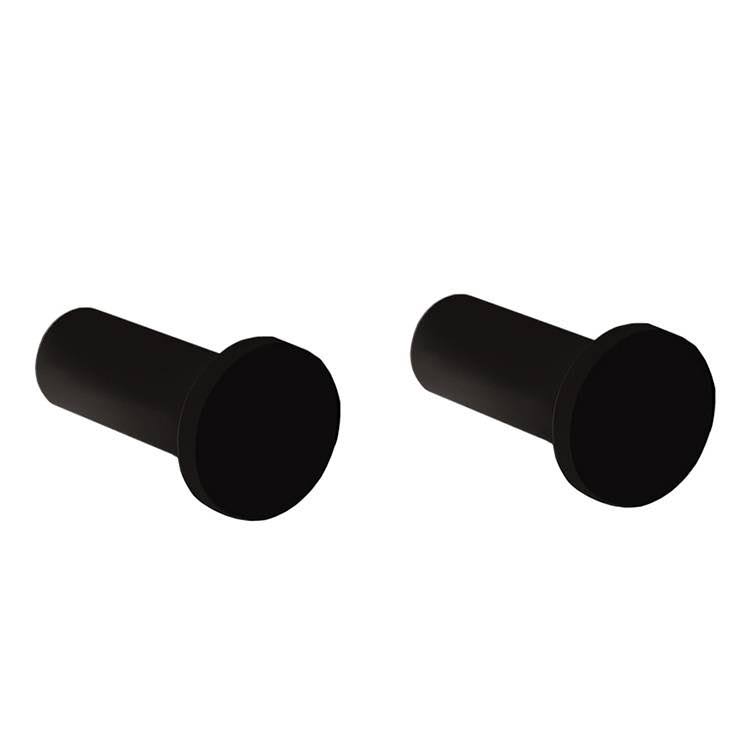 Set of Matte Black Bathroom Hooks A3793
