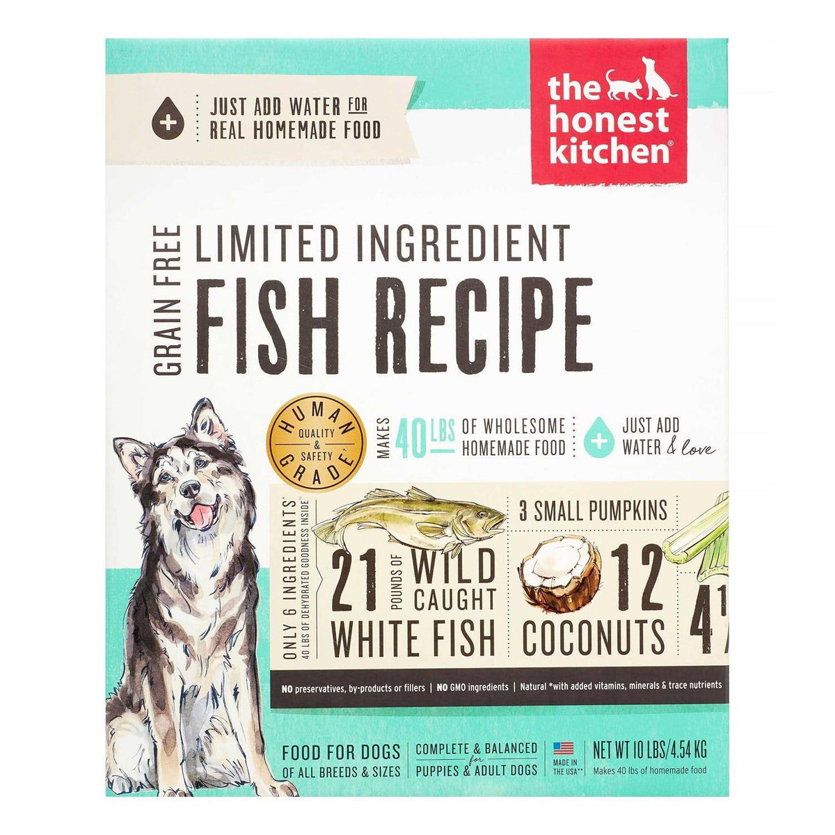 Dehydrated Limited Ingredient Fish Dog Food X860606