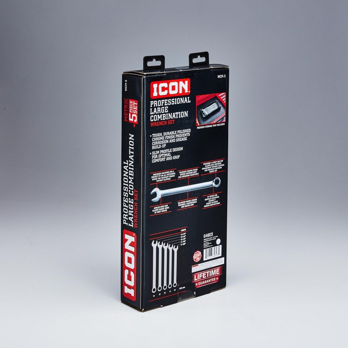 Metric Combination Wrench Set, 5 Piece Y54741