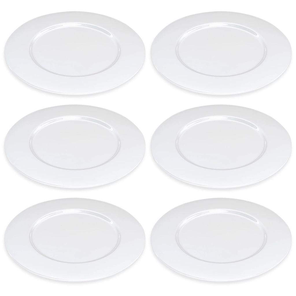 Glass Charger Plates Set of 6 M551