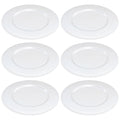 Glass Charger Plates Set of 6 M551