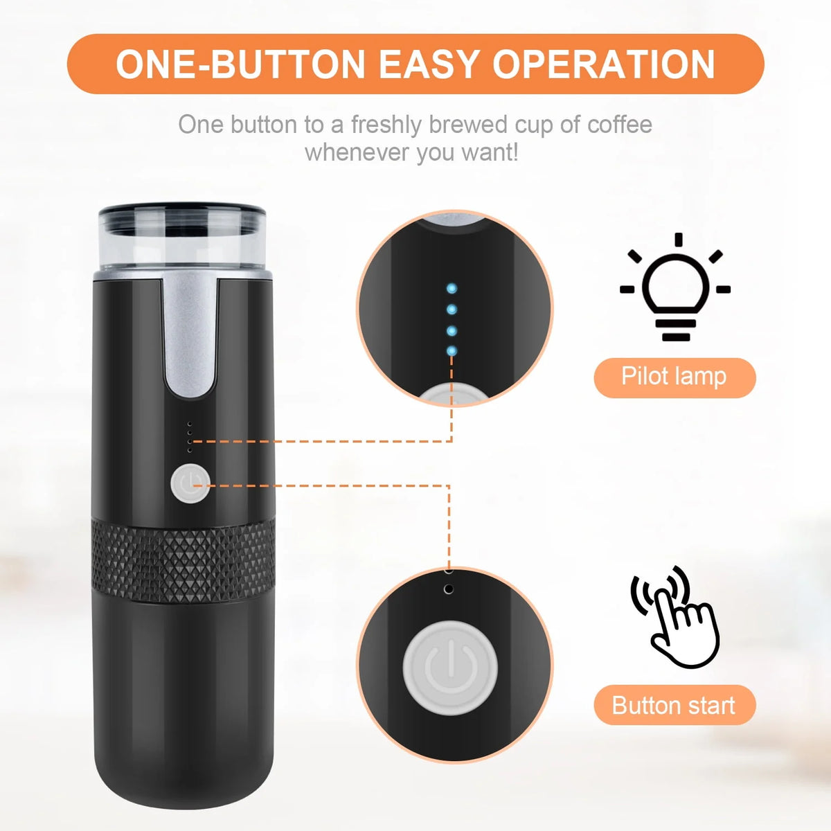 Portable Single Serve Coffee Maker U61374