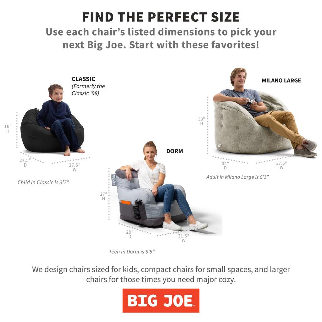 Steel Gray Bean Bag Chair Z458