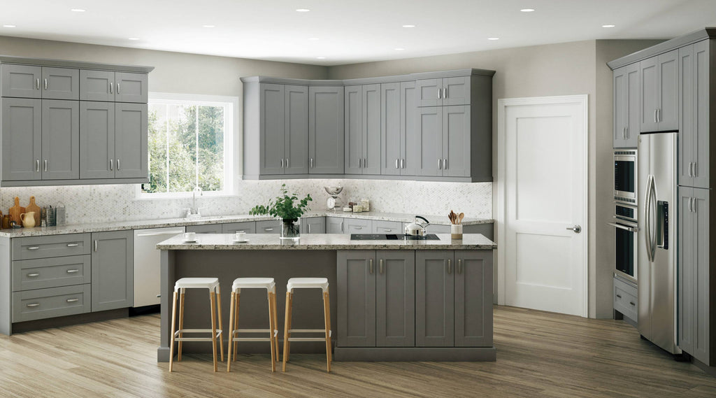 Veiled Gray Shaker Wall Kitchen Cabinet V352