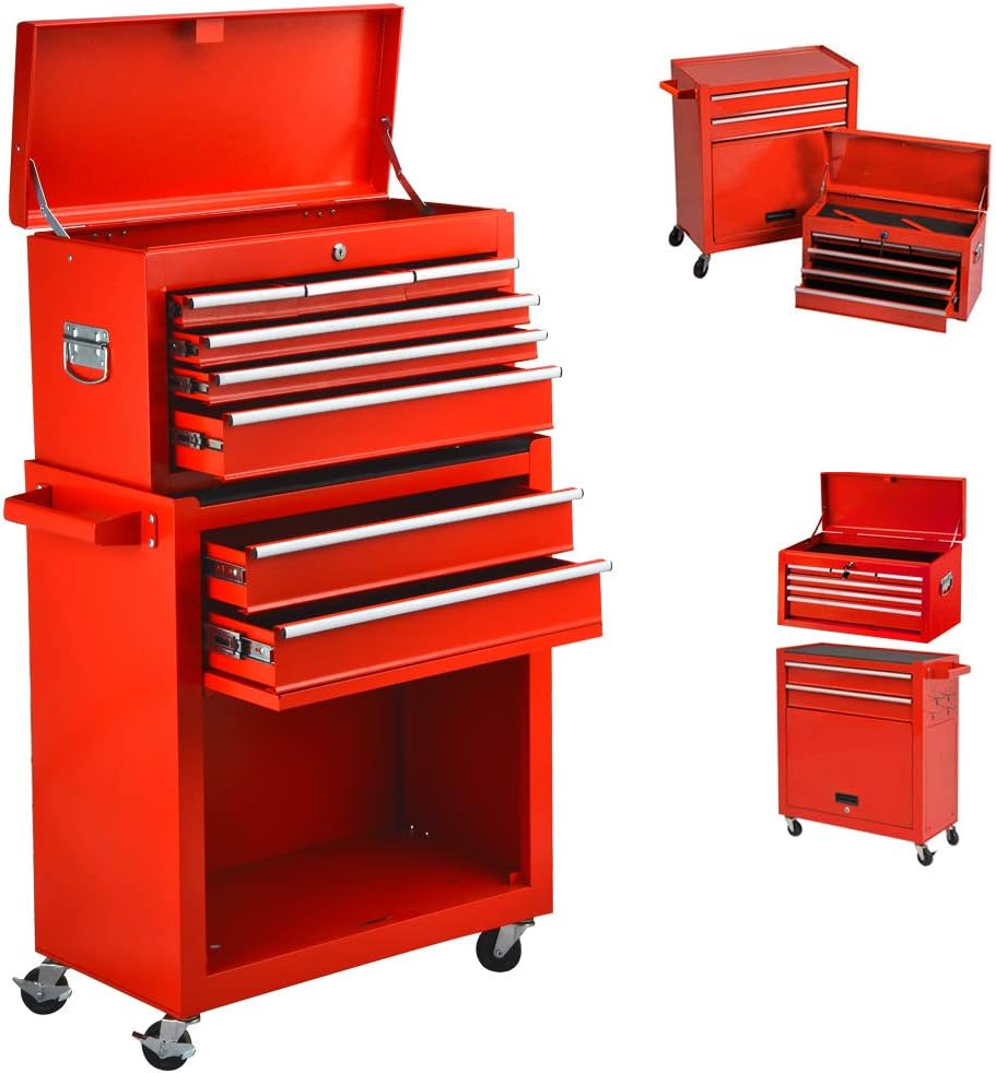 8 Drawer Rolling Tool Chest with Lock W861181