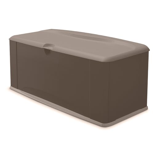 Brown 73 Gal Weather Resistant Resin Deck Box Y57189